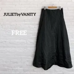 海外古着♡JULIETbyVANITY【FREE】ブラックフレアロングスカート