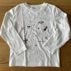 Tartine et Chocolat 宇宙プリント長袖カットソー 110センチ