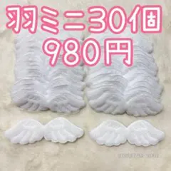 30個　天使の羽ミニ　天使のはね　天使の羽根　エンジェル　ぬい服　ハンドメイド