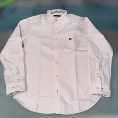 バーバリーブラックレーベル　ピンク ボタンダウンシャツ　M 美品