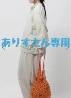 ナイロン刺繍レースブルゾン