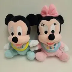 ミッキー・ミニー 赤ちゃんぬいぐるみ 2体セット