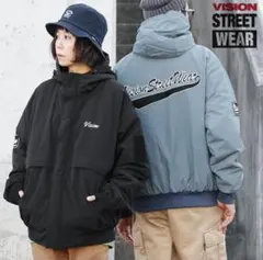 Vision Street Wear フード付きジャケット 青