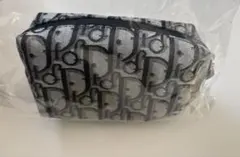 在庫ラスト dior ディオール ノベルティ ポーチ 小物入れ　グレー　ブラック
