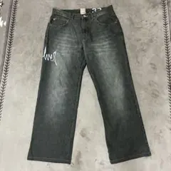 【希少】90's〜00's OLD QUIKSILVER デニム ブラック 32のサムネイル