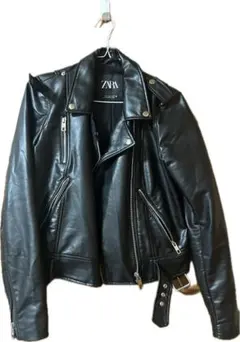 ZARA ブラック ライダースジャケット M