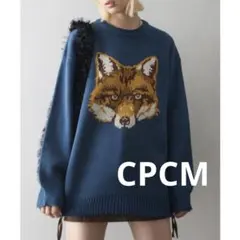 【CPCM】フォックスデザイン ニットセーター(アソートジャガードニット)