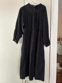 【未使用品】ina コットン起毛ヨーク切替2wayワンピース