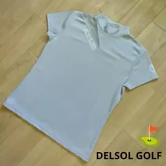 お値下げ☆DELSOL GOLF/ 半袖 モックネックシャツ レディース