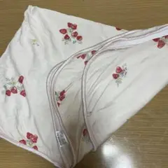 いちご柄 コットンブランケット 70x100cm