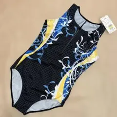 フットマーク製フィットネス水着 フロントジッパー　ハイバック　★LLサイズのサムネイル