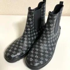【希少】DIANA ダイアナ レインブーツ　モノグラムショート丈　サイドゴアのサムネイル