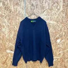 GoldenBear ゴールデンベアー ニット セーター 長袖 Vネック ウール