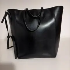 CHEROSITA チェロジータ 本革 レザー セミショルダートートバッグ 黒 