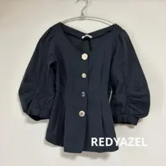 REDYAZEL レディアゼル ブラウス トップス ボリューム袖 ブラック S
