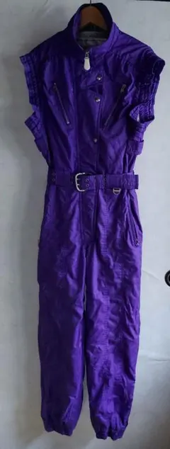 紫色ノースリーブスキーウェア レディースMサイズ