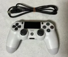 ひ*。様 PS4 デュアルショック4 コントローラー 後期型 ホワイト USBケ