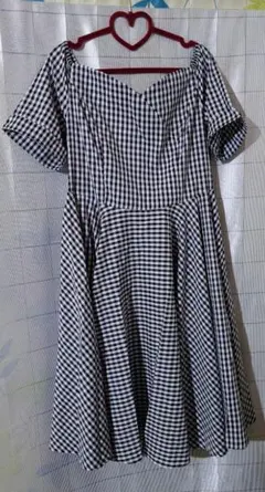 ピンナップクローゼット　ギンガムチェックワンピース