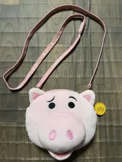 トイストーリー　ハム　ピンク豚　ぬいぐるみ　ポシェット　ショルダー　ポーチ