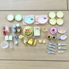 シルバニアファミリー パーツ 食器、食材セット