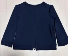 ネイビー ノーカラージャケット TO BE CHIC 40のサムネイル