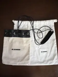 【正規品】ジルサンダーJIL SANDER巾着 ドローストリングショルダーバッグ