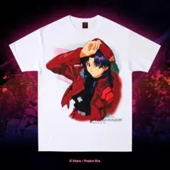 Geeks Rule エヴァンゲリオン 葛城ミサト Lサイズ ホワイト Tシャツ
