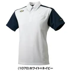 SSK Proedge ボタンポロ ホワイト×ネイビー L