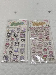 ※台紙なし※サンリオ 2枚セット ボンボンドロップシール ぷっくりシール