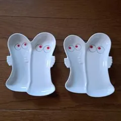 水洗いのみ！ニョロニョロ　陶器お皿　２枚セット！にょろにょろ！のサムネイル