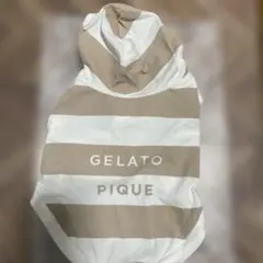 GELATO PIQUE 犬用服 Mサイズ ベージュ/ホワイト