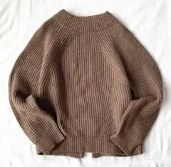 a.v.v standard ブラウンリブセーター 長袖