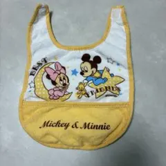 【同梱無料】ミッキー＆ミニー お食事エプロン