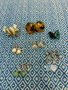 ヴィンテージイヤリング　7個セット　昭和レトロ