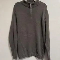 CHAPS ハーフジップ ニット セーター ブラウンのサムネイル