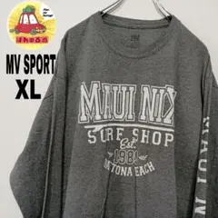 USA古着 MV sport　ロングTシャツXL　グレー