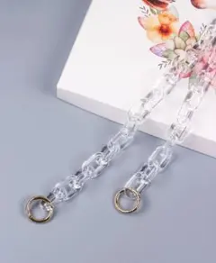 SHEIN クリアチェーンデザイン　ショルダーストラップ