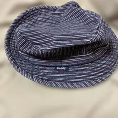 ネイビー ハット 帽子 50cm キッズ テンガロンハット 紐付き