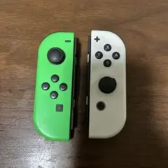 Nintendo Switch ジョイコン グリーン ホワイト　ジャンク品