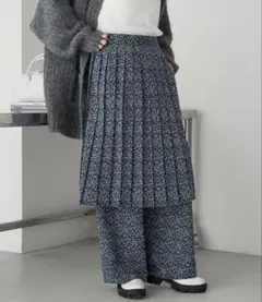 forksy. フォルクシー ラッププリーツスカートセットパンツ ワイド