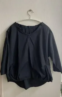 グリーンレーベルリラクシング　ブラウス　ネイビー