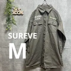 SUREVE シュリーブ レディース シャツ 長袖 ワンピース カーキ M
