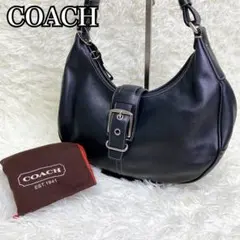 【美品／袋付き】COACH ソーホー ホーボーバッグ ショルダーバッグ ブラック