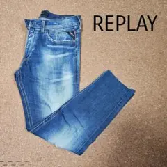 REPLAY HYPERFLEX スキニーデニムライトブルー