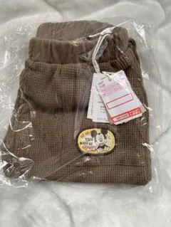 リトシー　ミッキー刺繍付きブラウンパンツ