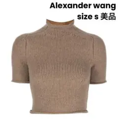 希少 美品 アレキサンダーワン タートルネック ショート丈デザイン 半袖 ニット 2025年最新】Alexander Wang レディース ニット・セーターの人気