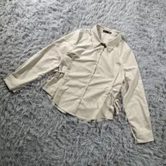 Dazy SHEIN 長袖シャツ M ベージュ サイドリボン ドローストリングのサムネイル