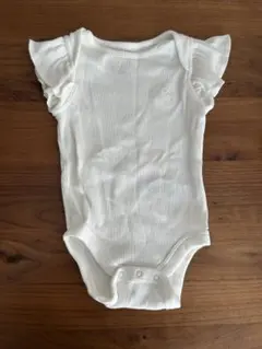 GAP フリル袖 ホワイトロンパース 3-6ヶ月　60cm