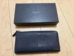ポールスミス　paul smith 長財布　ネイビー