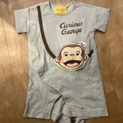 ベビー服　おさるのジョージロンパース　80